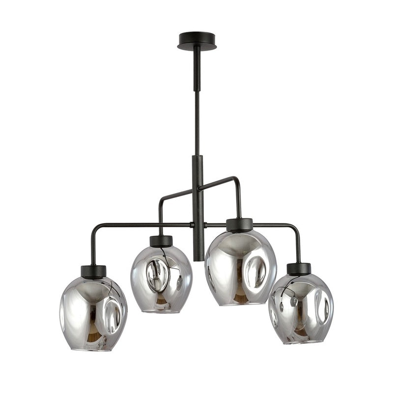 emibig Hängeleuchte Lukka LED Pendelleuchte Lampe 4-flammig schwarz graphit - 5901738923072