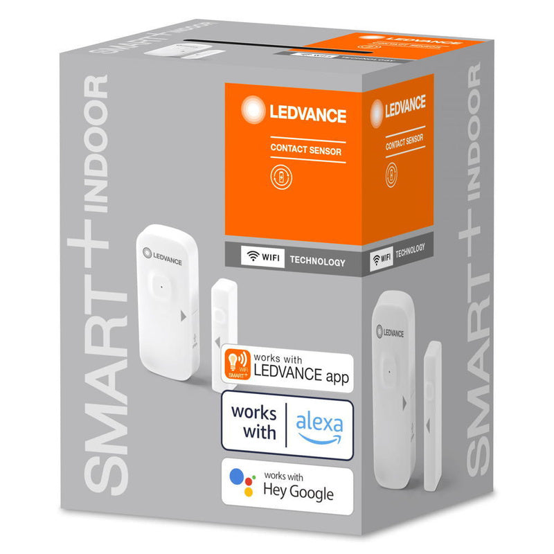 LEDVANCE SMART+ Öffnungssensor WiFi wiederaufladbar für Fenster und Türen weiß - 4058075730052