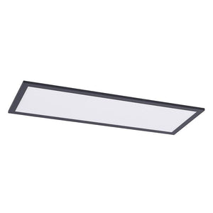 B-Ware Lindby Deckenleuchte Panel LED Lampe Nelios schwarz Aluminium Kunststoff Memory