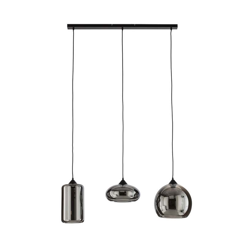 Lindby Pendelleuchte Hängeleuchte Marla LED Lampe 3-flg. dimmbar rauchgrau 102cm - 4251096569766