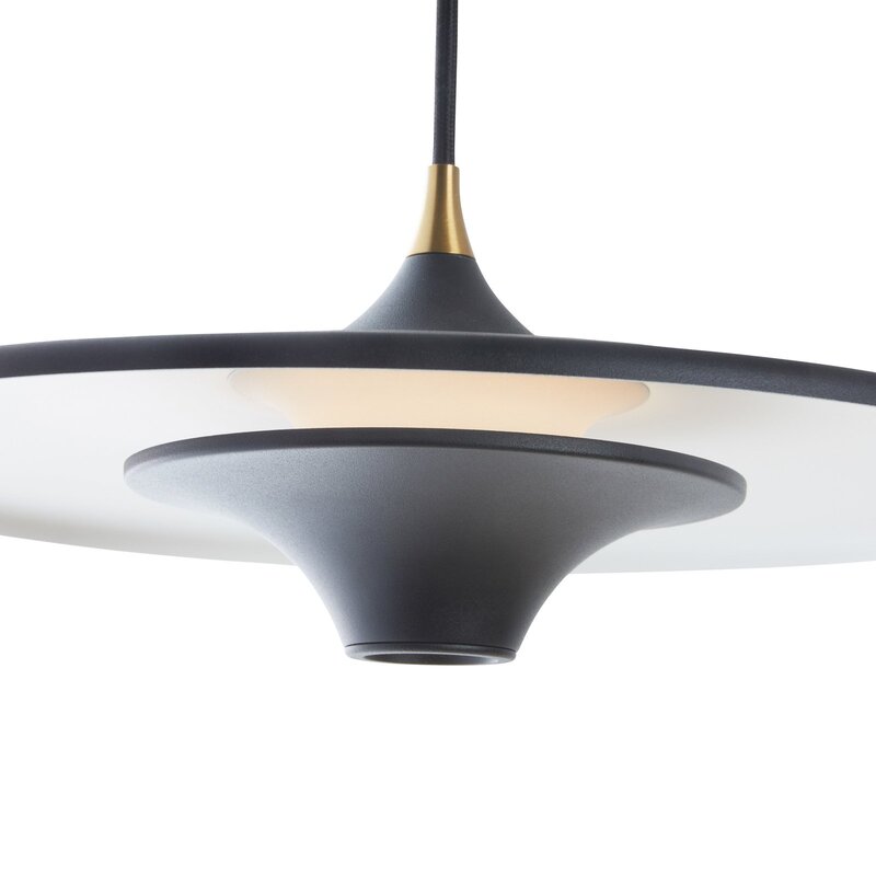 LOOM DESIGN Hängeleuchte Moja LED Pendelleuchte dimmbar schwarz 42cm Ø 20cm - 5712802225165