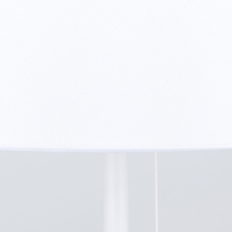 Orion Tischleuchte Ludwig USB Tischlampe Leuchte Lampe Stahl Leinen weiß 50cm - 9003090270286