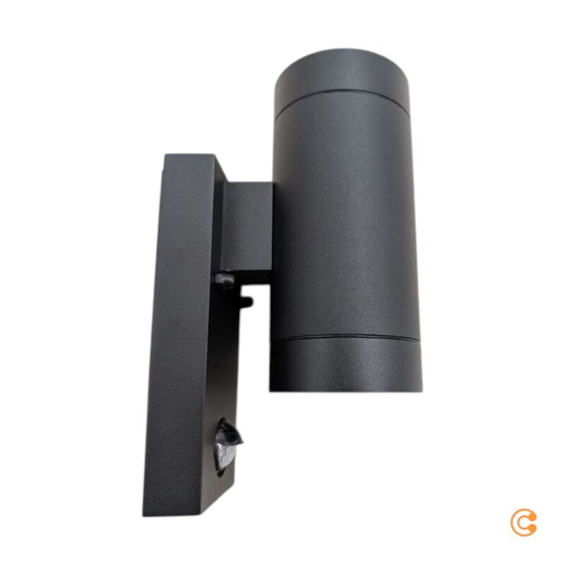 Nordlux Außenwandleuchte Tin Maxi GU10 Schwarz mit Bewegungsmelder IP54 220mm - 5701581329287