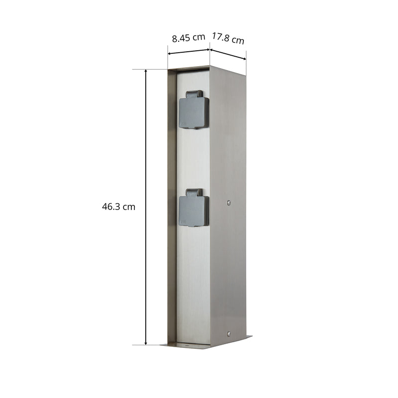 Arcchio Steckdosensäule 46,3cm Gartensteckdose SIEHE TEXT/FOTO - 4251911737127