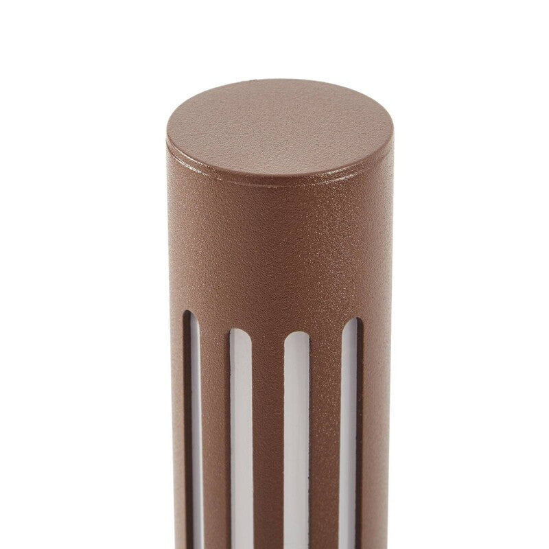 Lindby Wegeleuchte Gartenleuchte Fjorya LED Pollerleuchte braun IP65 90cm - 4255830909535