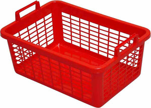 B-Ware Lockweiler Wäschekorb Korb Wäschebox Kunststoff Weiß eckig 62 cm 45 L 8 STÜCK