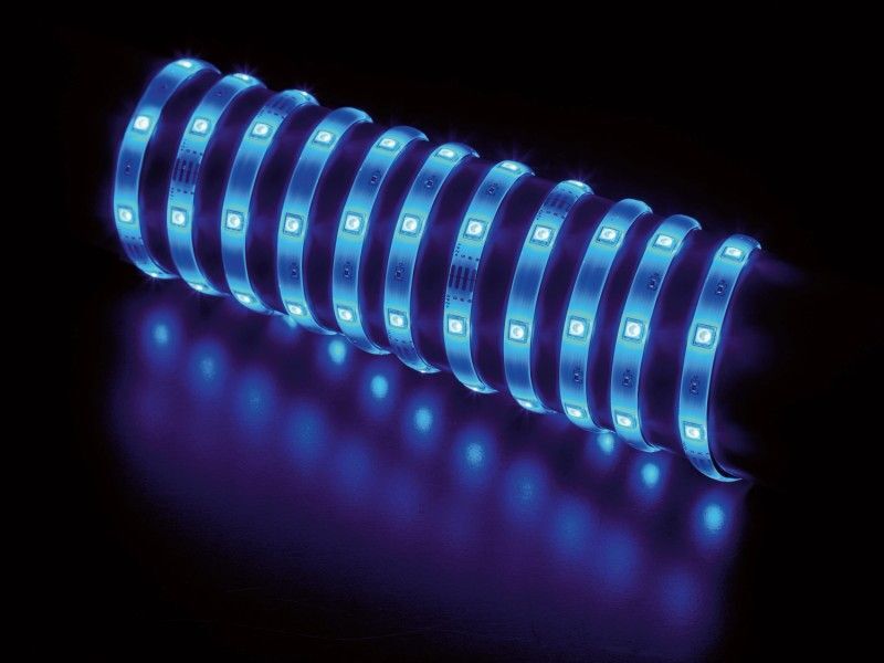 LED Flexband RGB 5m mit Fernbedienung selbstklebend zuschneidbar 150 LEDs Lampe - 4007873128936