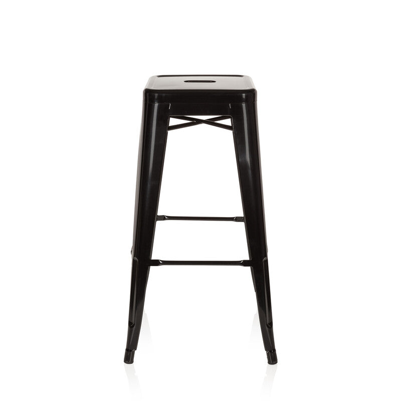 hjh OFFICE Barhocker VANTAGGIO HIGH Barstuhl Hocker Sitzhocker metallic schwarz - 4251084662288