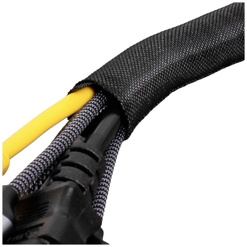 TRU COMPONENTS Kabelschutzschlauch Geflechtschlauch Kabelbündelung 19 mm schwarz - 4260732285939
