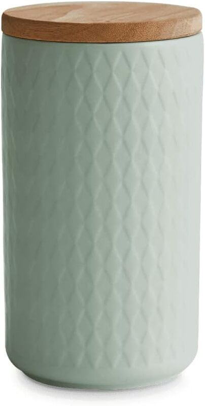 SPRINGLANE Keramik Vorratsdosen mit Holzdeckel Mint Kautschukholz-Deckel Dose - 4056499047091