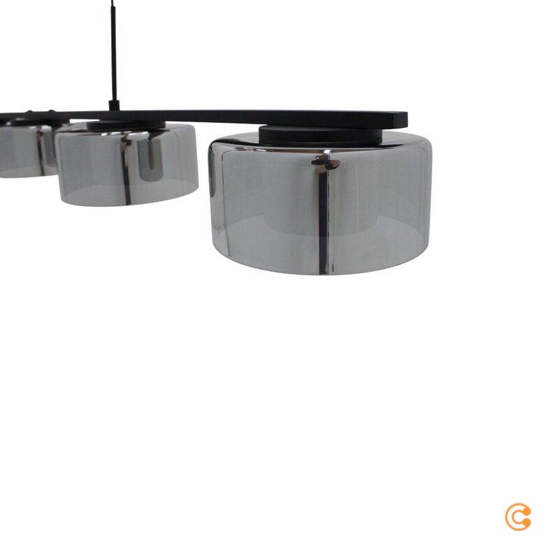 Paul Neuhaus Pendelleuchte Hängelampe LED Rika Glas Schwarz dimmbar - 4012248383100