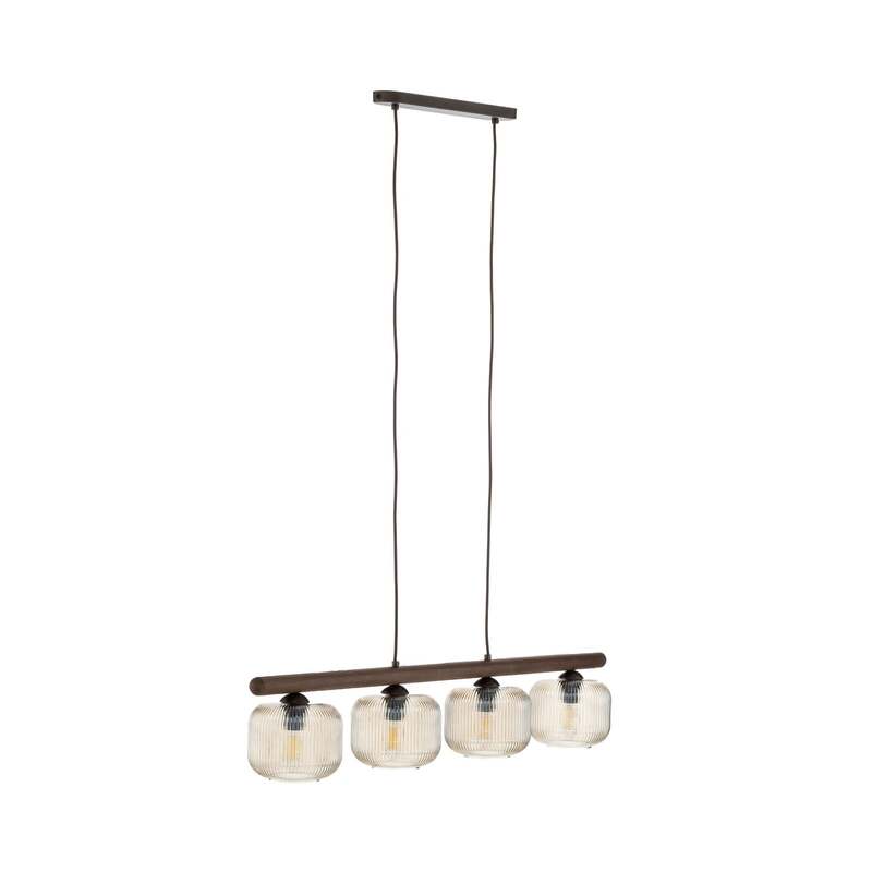 TK Lighting Pendelleuchte Hängeleuchte Salvia LED Lampe dimmbar braun 95x15cm - 5906135110704