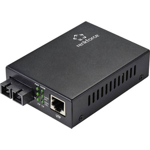 B-Ware Renkforce Netzwerk Medienkonverter Adapter Glasfaser Konverter Cat 6 RJ45 LAN