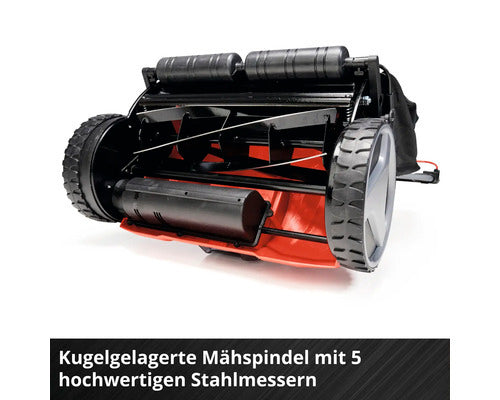 Einhell Akku Rasenmäher GE-HM 18/38 Li Mäher Handrasenmäher ohne Akku rot - 4006825641639