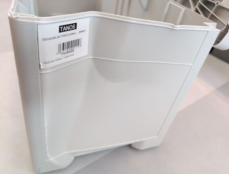 Tanos Transportkiste Systainer III XXL 337 ABS Kunststoff Lichtgrau 792x337mm - 4063104001157