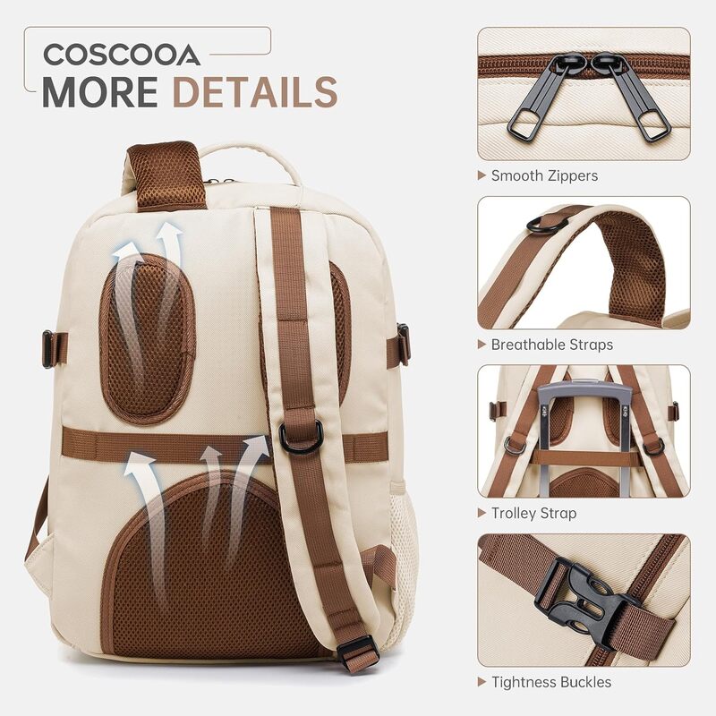 Kleiner Reiserrucksack 20l Handgepäck Flugzeug Reisetasche 40 x 30 x 15 - 4069876543218