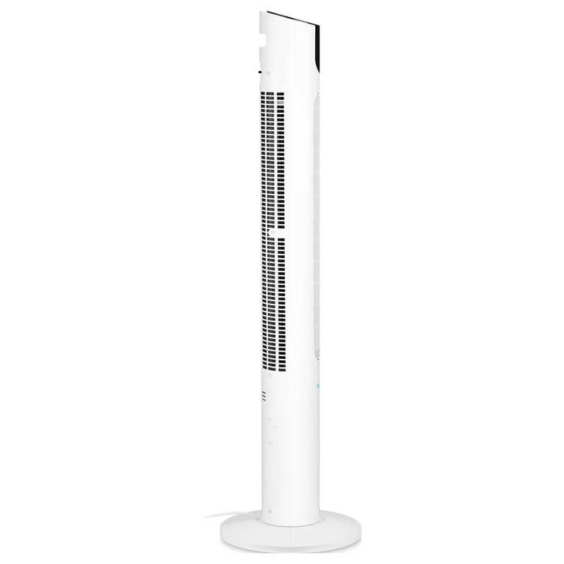 Trisa Turmventilator Ventilator 28W Oszillierend Fernbedienung Weiß Schwarz - 7640306327826