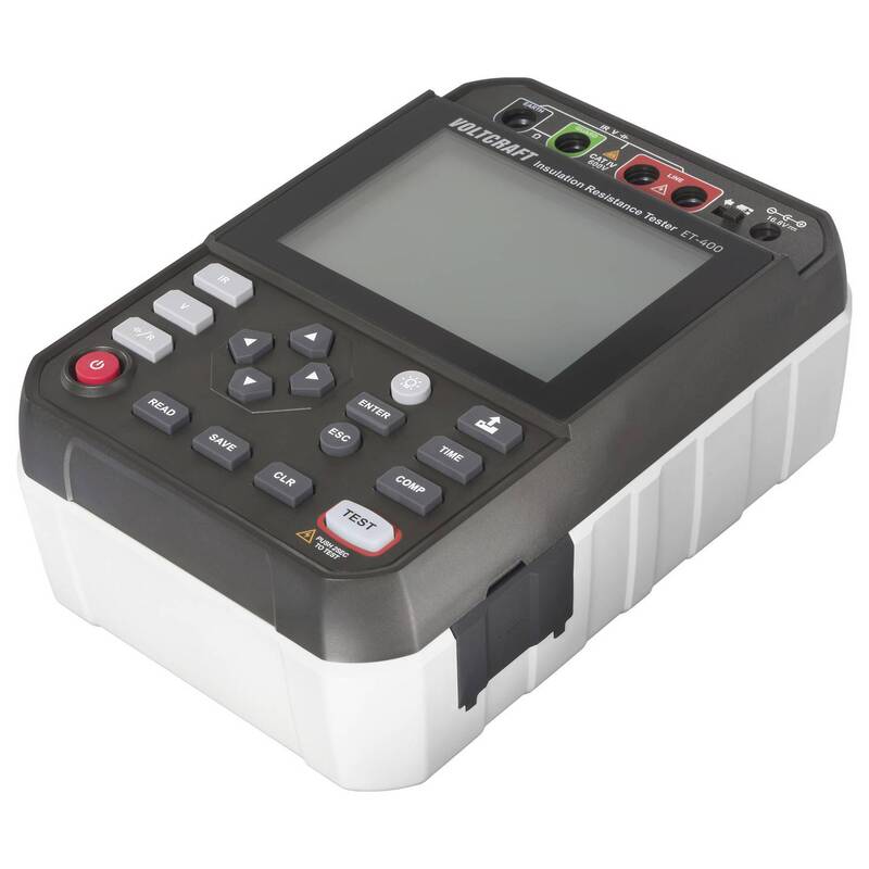 Voltcraft Isolationsmessgerät ET-400 2500V 2,5 TΩ USB CAT IV 600V schwarz - 4064161477534