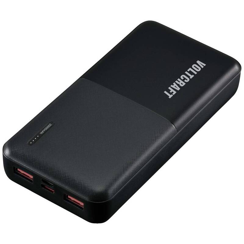 VOLTCRAFT PB-19C-M Powerbank 20000 mAh Power Delivery, Quick Charge LiPo Schw930 - 4064161218090