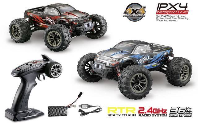 Absima Spirit Schwarz/Rot Brushed 1:16 RC Modellauto Elektro RtR SIEHE TEXT/FOTO - 4250650938574