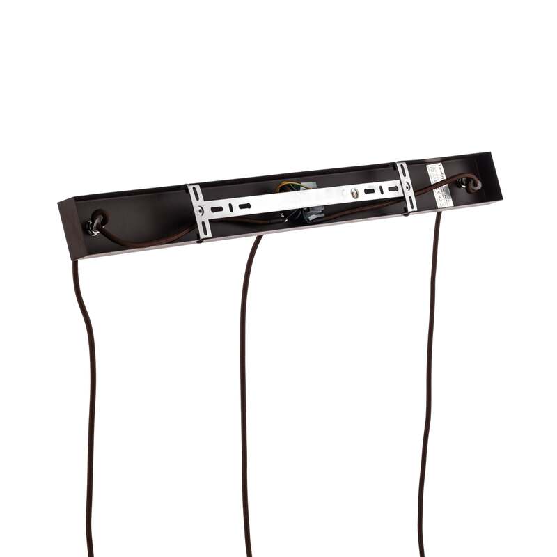 Lindby Pendelleuchte Valentina 3-flg. rauchgrau rund Metall Glas 1500mm - 4251911774740