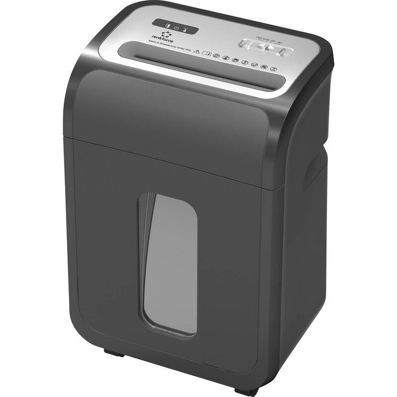 Renkforce Aktenvernichter Schredder RF-PPS-20L Mikroschnitt P-5 20l Kreditkarte - 4064161390918