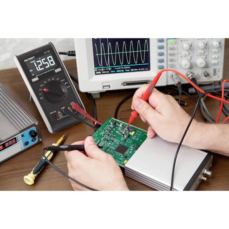 Voltcraft Hand-Multimeter VC131 digital CAT III 600V Messgerät 2000 Counts 262g - 4064161193359