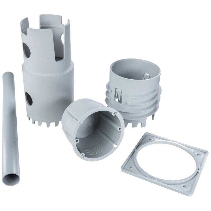Kopos Großdose KEFZ 80/VDZ_KB Außendämmung 850° Hellgrau Ø73mm 80 mm 1 Set - 8595568936271