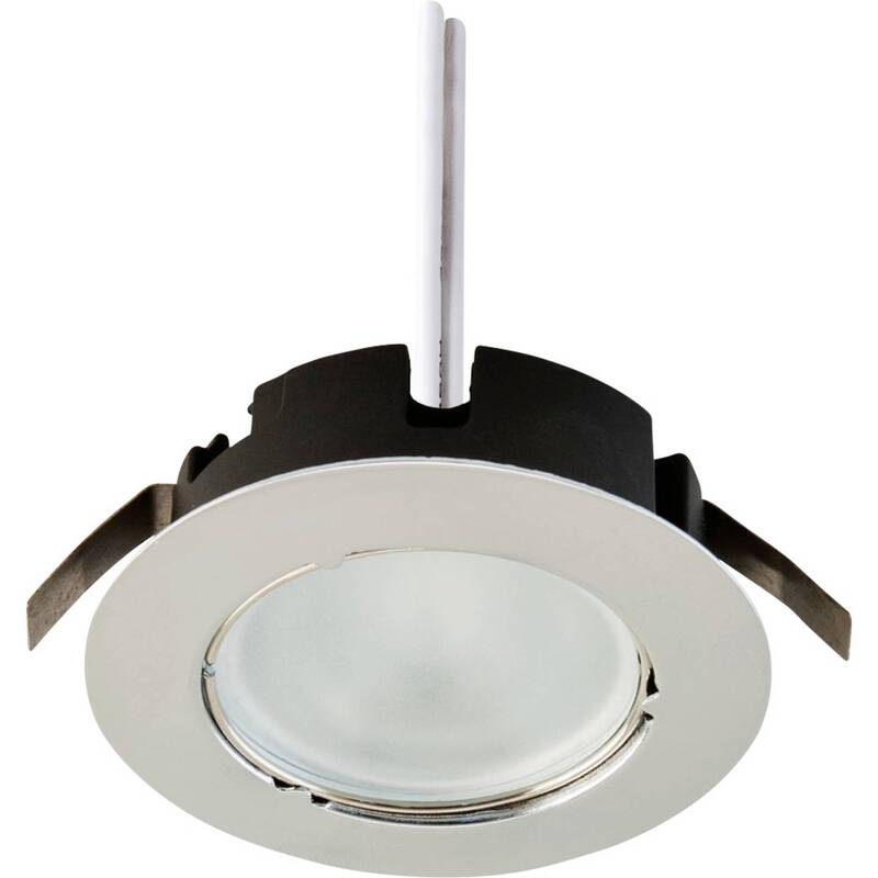 EVN Einbauleuchte Halogen G4 20W dimmbar Chrom Downlight Leuchte Ø70mm IP20 - 4037293800112