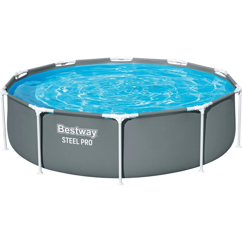 Bestway Steel Pro Standpool Ø 305cm Höhe 76cm grau mit SealLock-System Garten - 6927088818409