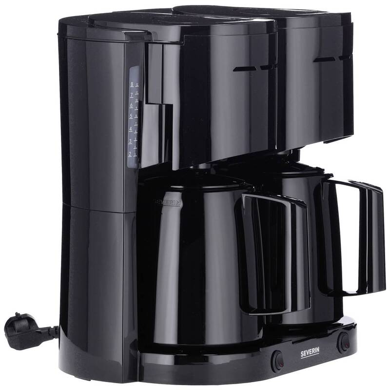 Severin Kaffeemaschine Filterkaffeemaschine 2000W Isolierkanne schwarz 16 Tassen - 4008146041525