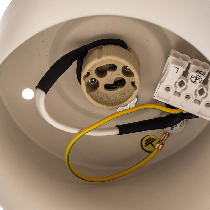 Deckenstrahler Chloe starr beige 1x15W LED dimmbar GU10 Made in Europe - 5902553234886