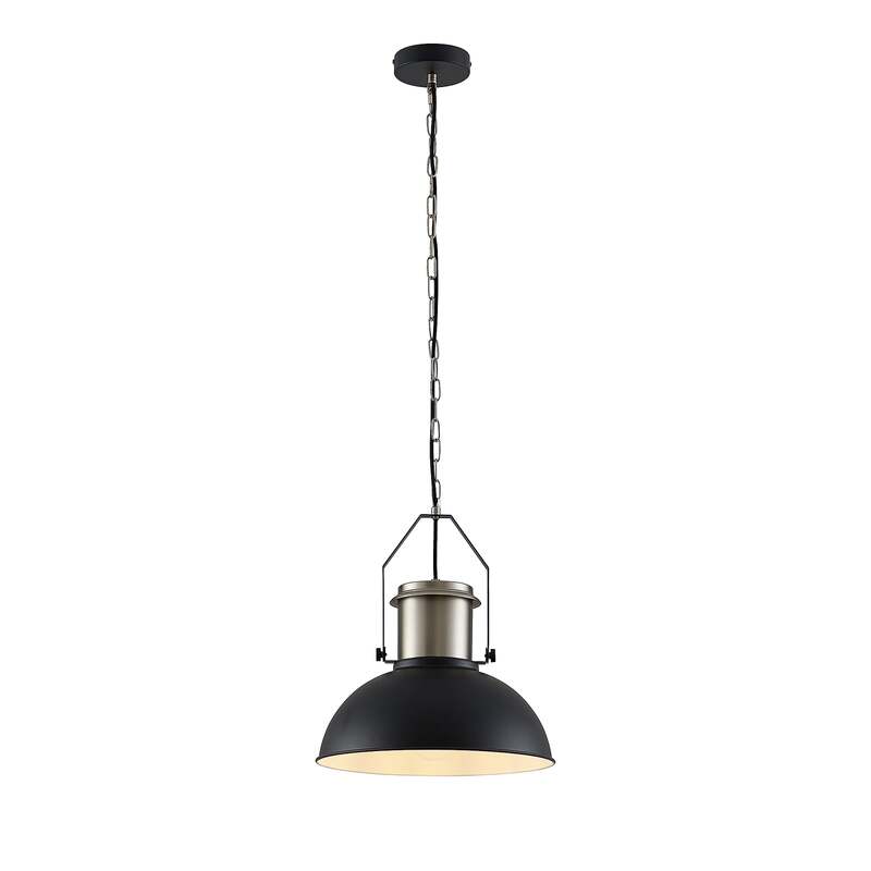Lindby Freitjof Hängeleuchte Hängeleuchte Lampe Leuchte IP20 schwarz/nickel m200 - 4251096585810