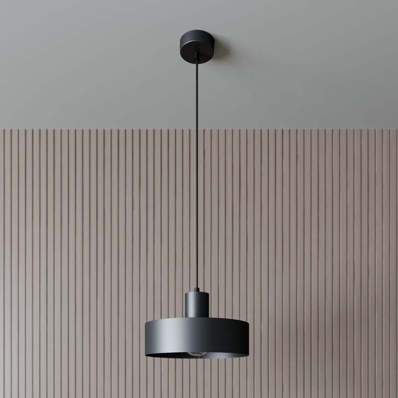 Sigma Lighting Hängeleuchte Rif LED Pendelleuchte dimmbar schwarz Ø25cm 90cm - 5902335263974