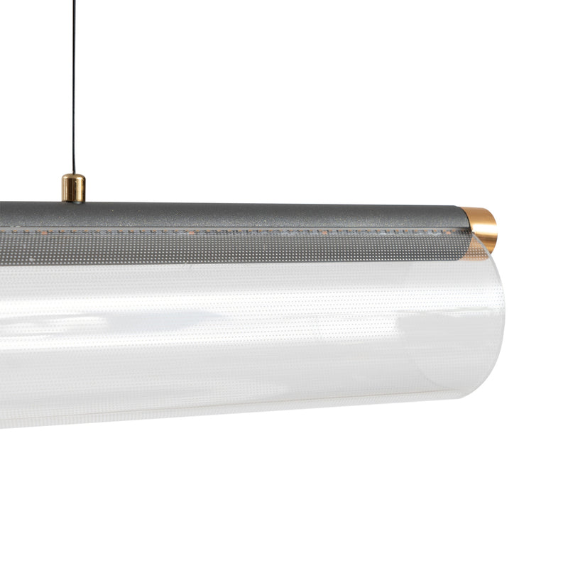 Lucande Pendelleuchte Hängeleuchte LED transparent Acryl Metall Alania - 4251911794724