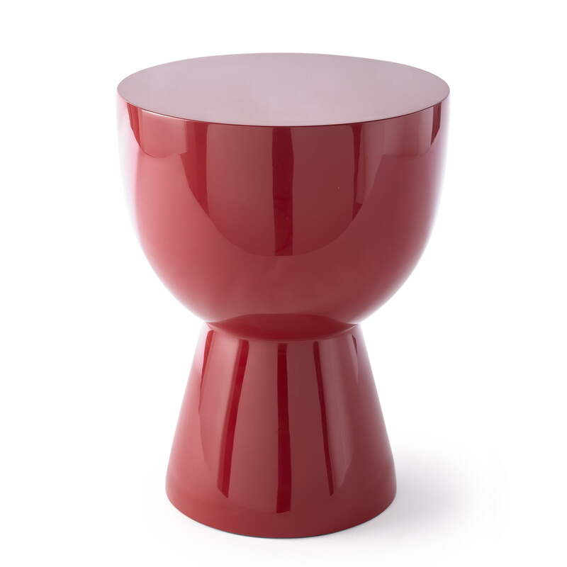 Pols Potten Hocker Sitzmöbel Tip Tap Hocker Kunststoff rubinrot 46 cm hoch - 8718142050662