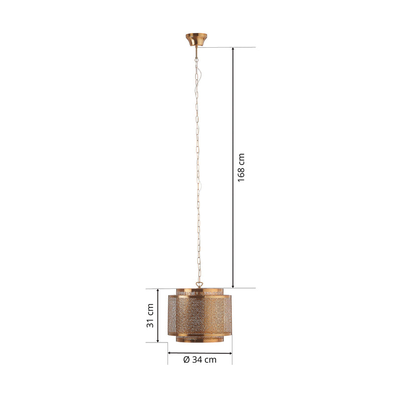 By Rydéns Hängeleuchte Hermine LED Pendelleuchte Lampe dimmbar messing 31cm - 7391741004017