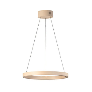 B-Ware FISCHER & HONSEL LED Hängelampe Pendelleuchte Silvio Sandfarben Metall CCT 60cm