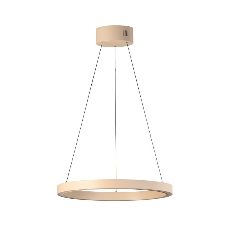 FISCHER & HONSEL LED Hängelampe Pendelleuchte Silvio Sandfarben Metall CCT 60cm - 4003694611381