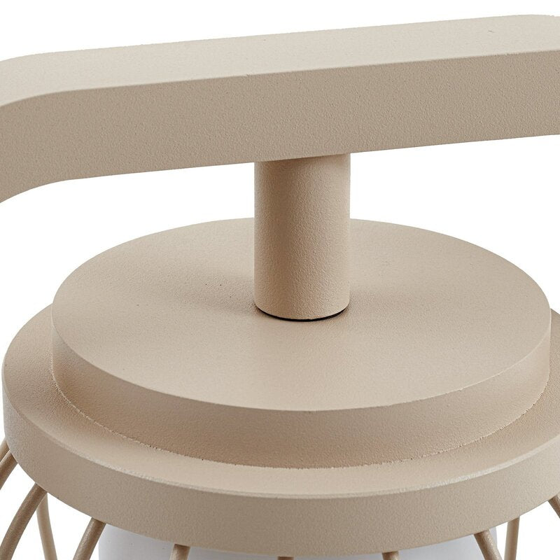 Lucande Wegeleuchte Chandan 90 cm beige Metall IP54 dimmbar E27 Leuchtmittel - 4251911799729