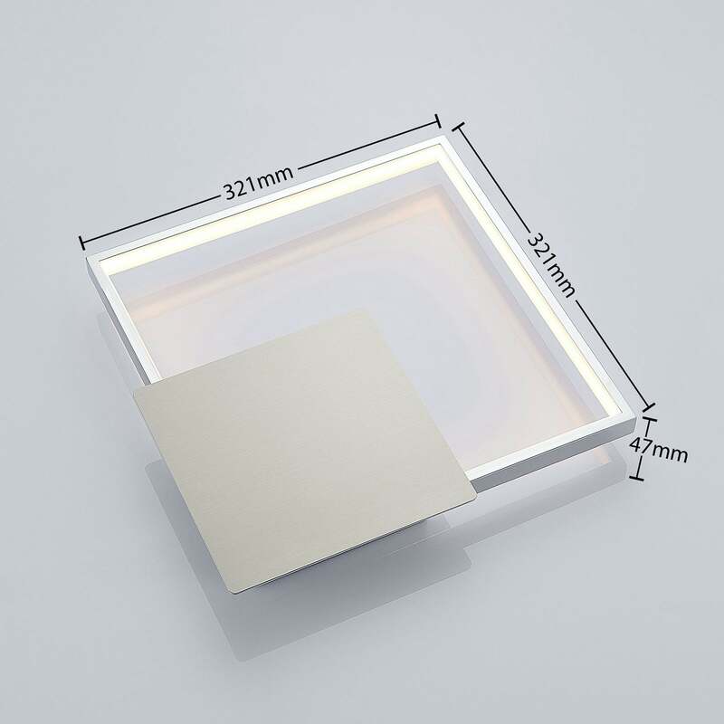 Lindby Wandlampe Wandleuchte Anays LED Lampe Leuchte chrom transparent 32x32cm - 4251096558203