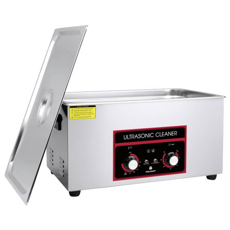 TOOLCRAFT USC-2200 ULTRASCHALL Ultraschallreiniger Gerät Reinigung 22L Edelstahl - 4064161340913