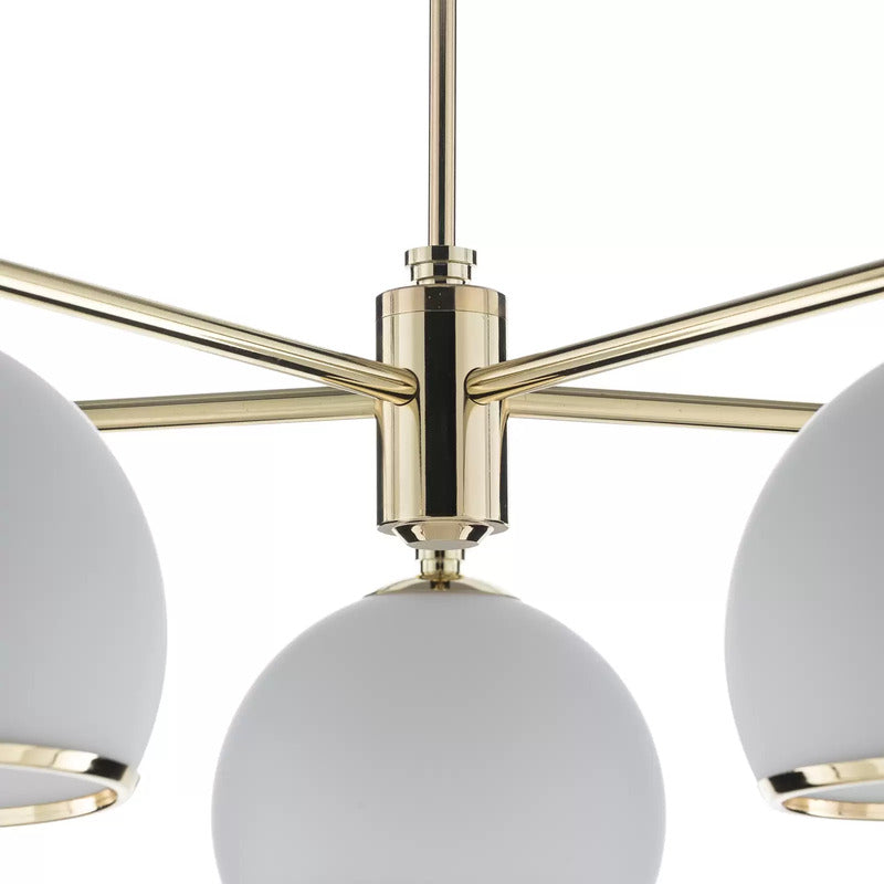Hängeleuchte Mina fünfflammig messing Hängelampe Lampe Leuchte Spot Deckenlampe - 5902553215748