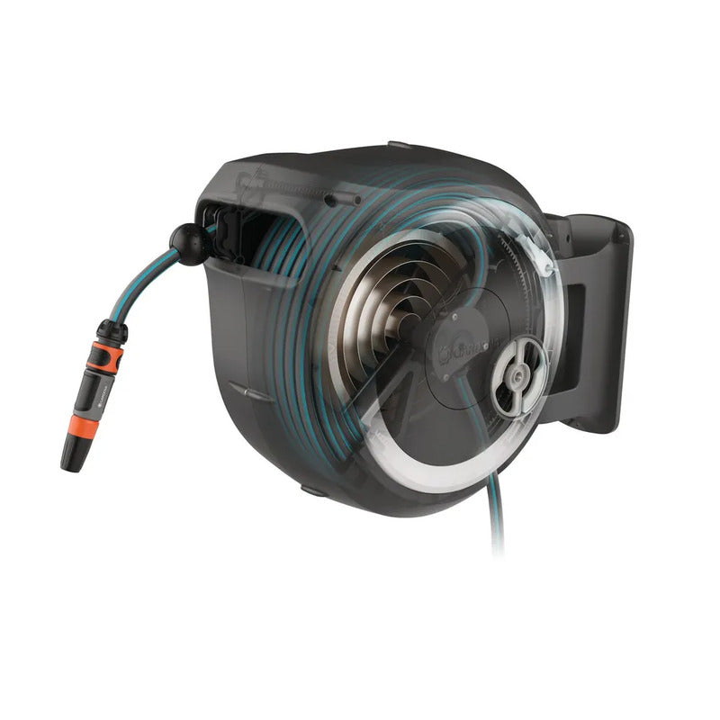 GARDENA Wand-Schlauchbox RollUp M/L 25m Schlauchbox Gartenbewässerung weiß - 4078500052030