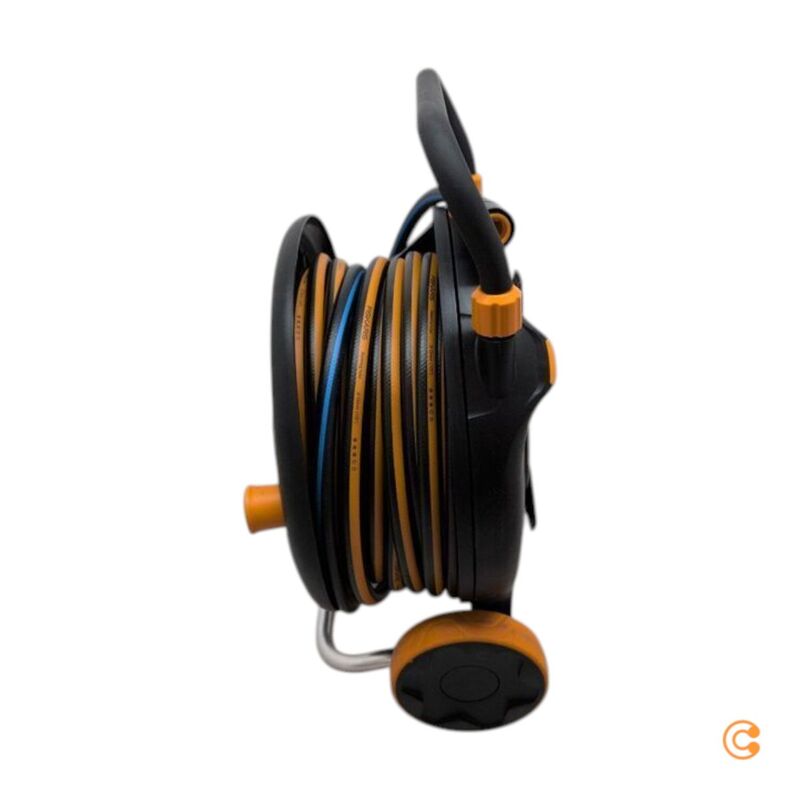 Fiskars Schlauchwagen Gartenbewässerung Easy Watering 30m Kunststoff schwarz - 6411501510174