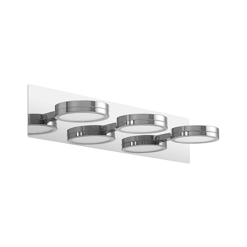 Lindby Wandleuchte Wandlampe Bad LED chrom Skrolla dreiflammig warmweiß universa - 4251911708325