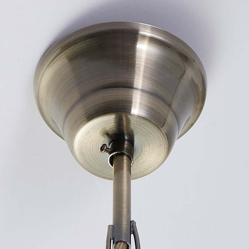 Lindby Pendelleuchte Hängeleuchte Otis LED Lampe dimmbar 5-flammig weiß Ø 68 cm - 4251096525076
