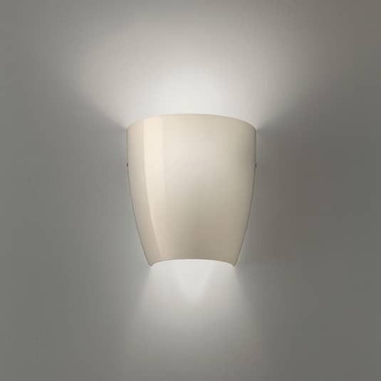 Vistosi Wandleuchte Lampe Leuchte Wandleuchte E27 77W Dafne aus Glas glossy grau - 9508155