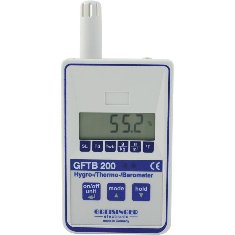 Greisinger Luftfeuchtemessgerät Hygrometer GFTB 200 Taupunkt Schimmelwarnanzeige - 4016138844993