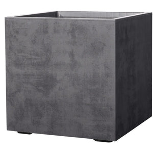 Deroma Pflanzkübel Cubo Millennium Anthrazit UV-beständig mit Rollen 49x49x49cm
